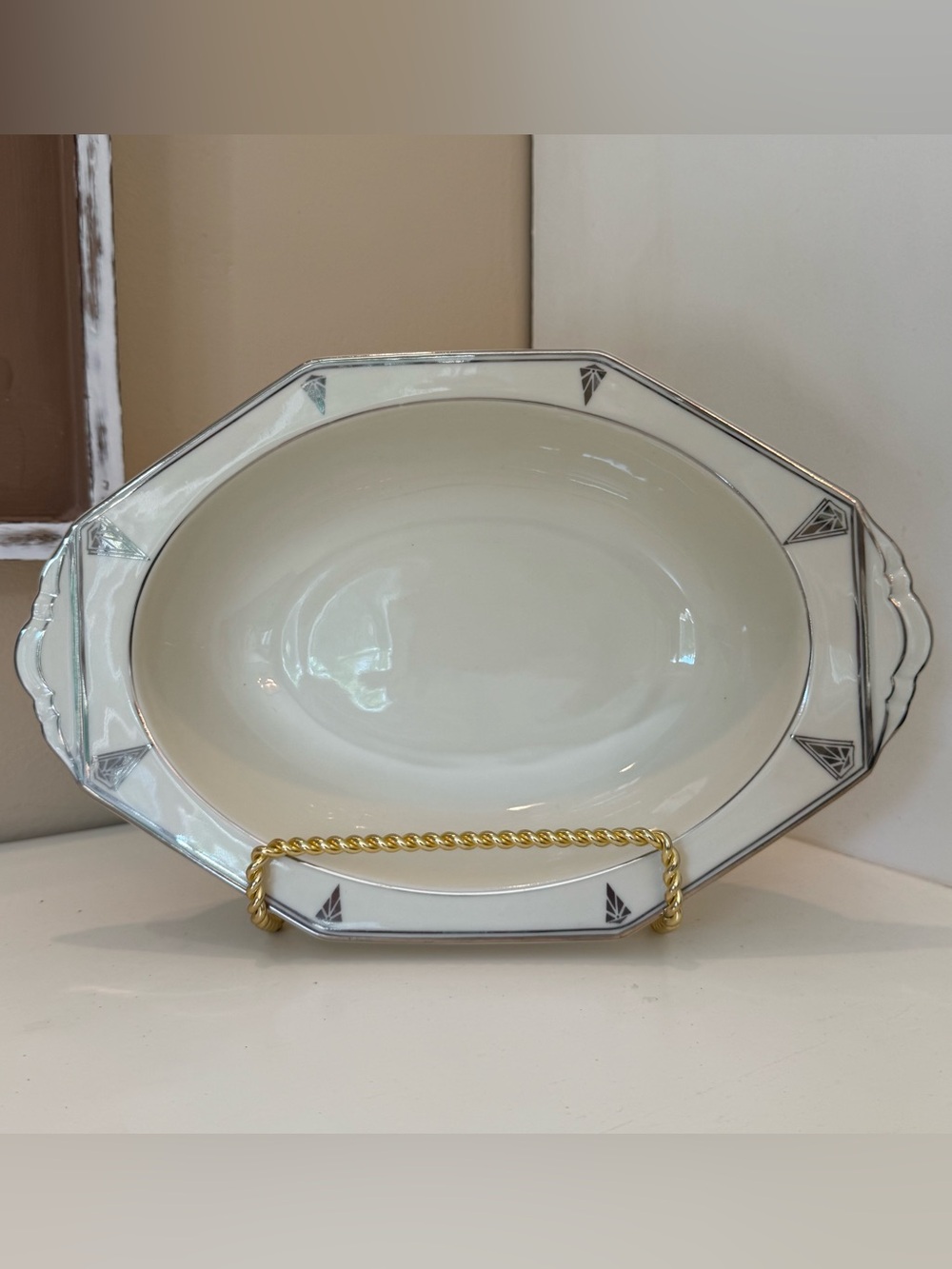 Community China Deauville Vegetable Bowl 11.5” Bavaria Germany Art Deco